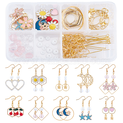 Shop SUNNYCLUE DIY Flower Earring Kits for Jewelry Making - PandaHall  Selected