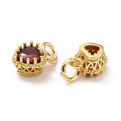 Кулоны из латуни ZIRC-D120-02G-04-1