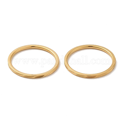 Ионное покрытие (ip) 304 нержавеющая сталь простые кольца RJEW-I101-01A-G-1