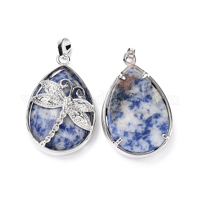 Натуральные синие пятна яшмы подвески G-G900-01P-10-1