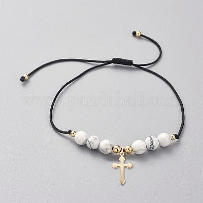 Регулируемые плетеные браслеты из бисера BJEW-JB04899-02-1