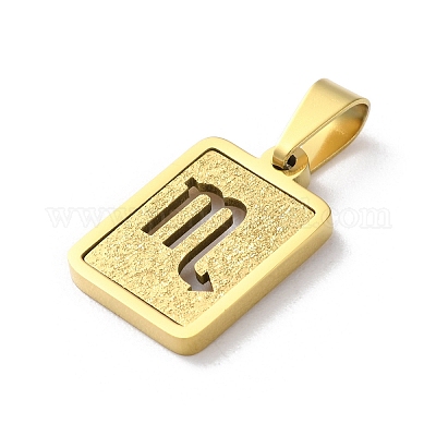 Подвески из нержавеющей стали 304 с изображением двенадцати созвездий STAS-S152-02G-H-1