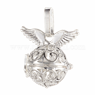 Латунные подвески с ажурной резьбой KK-K163-16S-NR-1