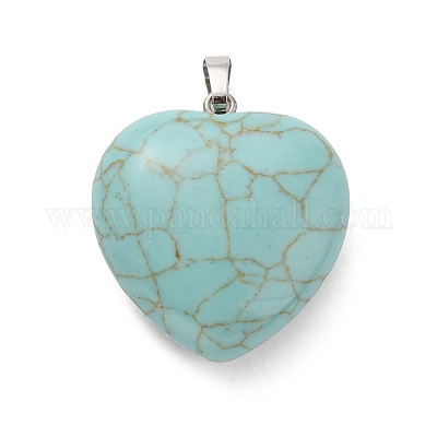 Синтетические бирюзовые подвески G-B042-02P-09-1