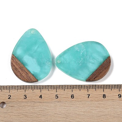 Подвески из смолы и дерева WOOD-F015-07F-1