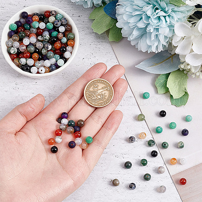 220шт 11 стиля бусины из натурального драгоценного камня G-AR0004-95-1