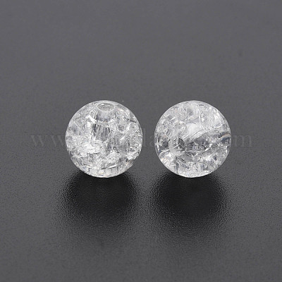 Прозрачных бусин акриловые треск MACR-S373-66C-N12-1