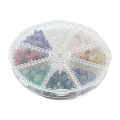 80 г 8 стилей натуральных и синтетических бусин из смешанных драгоценных камней G-FS0005-50-1
