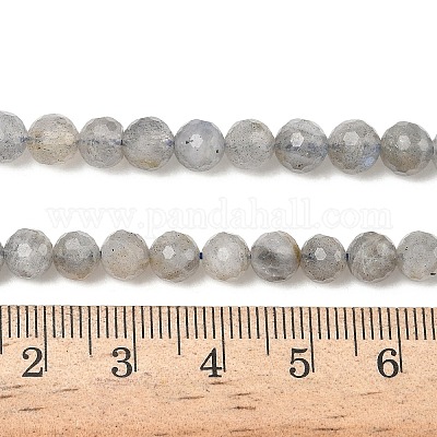 Природные лабрадорита бисер нитей G-L642-F07-6mm-1