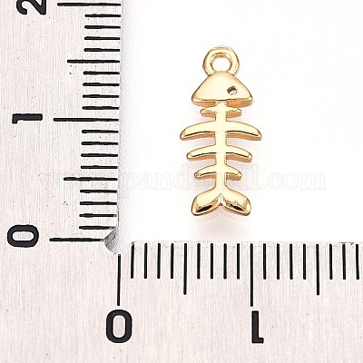 Латунные микропаве прозрачные подвески с фианитом KK-T075-09G-1