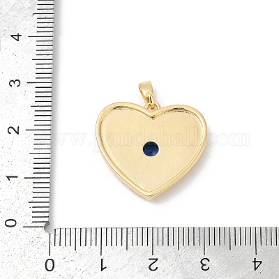 Латунные микропаве прозрачные подвески с фианитом KK-R213-22G-1