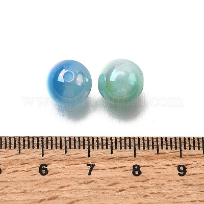 70 шт. бусины из искусственной смолы с эффектом кошачьего глаза RESI-Z041-06-1