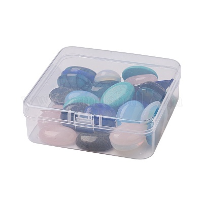 Кабошоны из натурального и синтетического смешанного драгоценного камня G-JP0001-11-1