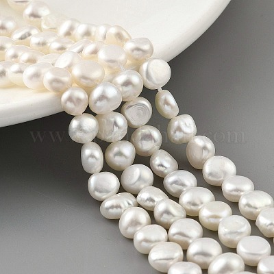 Нити из натурального культивированного пресноводного жемчуга PEAR-A006-07G-X-1