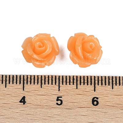 Резные бусины из синтетического коралла&nbsp;CORA-M001-07I-1