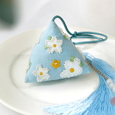 DIY вышивка zongzi саше кулон наборы украшений для фестиваля лодок-драконов DIY-WH0033-56A-1