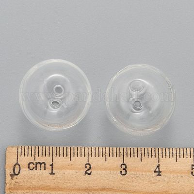 Бусины ручной работы из дутого стекла с двумя отверстиями DH017J-1-1