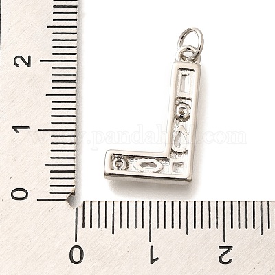 Латунные микропаве прозрачные подвески с фианитом KK-G521-01P-L-1