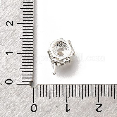 Латунный микро-паве кубический цирконий KK-K378-69S-1