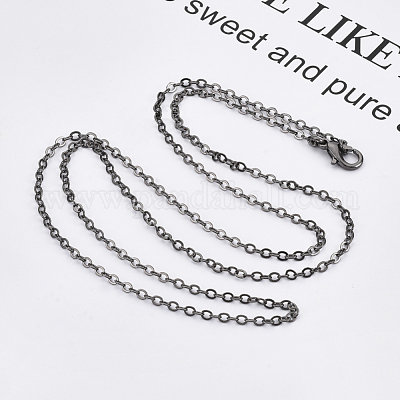 Изготовление колье из латунных кабельных цепочек MAK-N029-01B-1