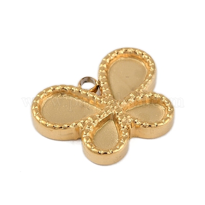 Ионное покрытие (ip) нержавеющая сталь 304 стойка для подвески с кабошоном STAS-U019-43G-1