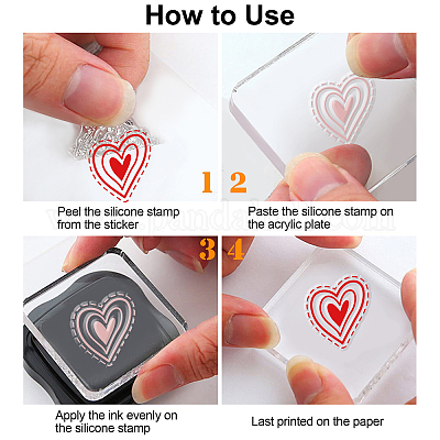 Wholesale GLOBLELAND Valentine's Day Words Clear Stamps Love Heart Silicone  Stamps Rubber Transparent Rubber Seal Stamps for Card Making DIY  Scrapbooking Photo Album Decoration 