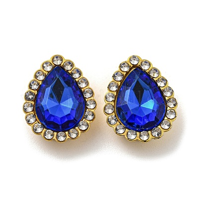 Cabochon di strass acrilici&nbsp;FIND-C054-02G-01-1