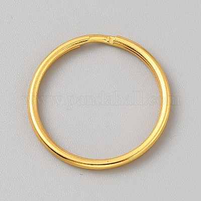 アイアン製キーリング  リング  ゴールドカラー  25x4mm  内径：21.5mm&nbsp;FIND-WH20015-035B-G-1