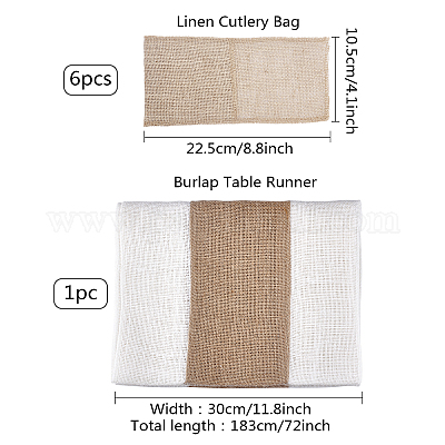 Дорожка из мешковины для обеденного стола DJEW-FG0001-02-1