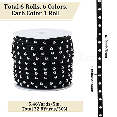 Шнур из искусственной замши calfovera 6 рулон 6 цвета LW-CL0001-02B-1