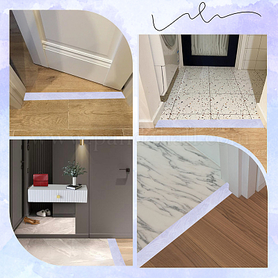 Самоклеящиеся плоские переходные планки для напольных дверей из ПВХ DIY-WH20031-052A-1
