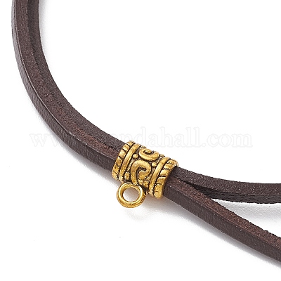 Натуральной кожи делает шнур браслет AJEW-JB01355-02-1