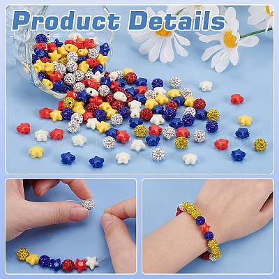 240 шт. 8 вида бусин в виде диско-шара FIND-PH0022-20-1