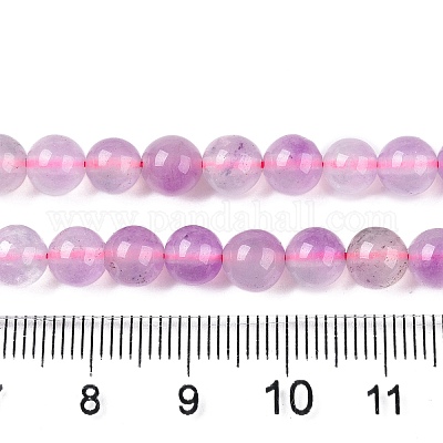 Окрашенные природные белый нефрит бисер пряди G-T138-6mm-210-17-1