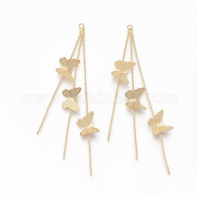 Латунная цепочка кисточка большие подвески KK-Q762-001G-NF-1