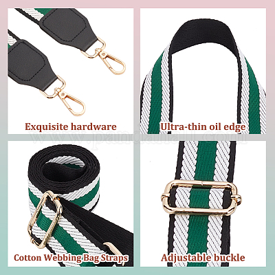 3 шт. 3-цветные регулируемые лямки из полиэстеровой тесьмы с полосатым узором&nbsp;FIND-WR0009-50A-1