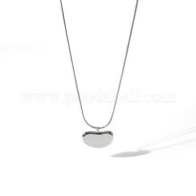 Комплекты серег-гвоздиков и ожерелий с подвесками из нержавеющей стали Bean 304 для унисекс AA3662-1-1