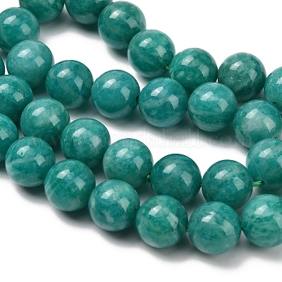 Природный советская амазонит бисер нитей G-C259-B08-10mm-1