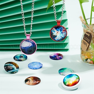 Кабошоны из стекла GGLA-R040-25mm-02-1