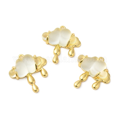 Подвески из полупрозрачной смолы KK-C023-04E-1