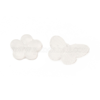 Smerigliato perline acriliche trasparenti&nbsp;OACR-U006-03A-1