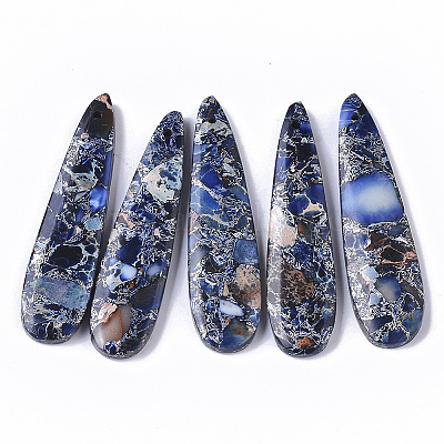 Синтетический регалит / имперская яшма / подвески из яшмы с морскими осадками X-G-S366-006D-1