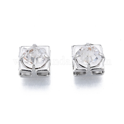 Латунные микропаве из прозрачного кубического циркония KK-G432-11B-P-1