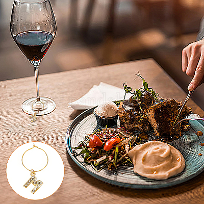 Латунные подвески для бокалов для вина AJEW-GO00013-1