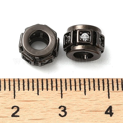 Стойки обшивки латунь кубического циркония бусы KK-Z033-24-1