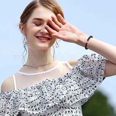 4 шт. 2 цвета 925 бусины-трубочки из стерлингового серебра FIND-NB0004-79-1