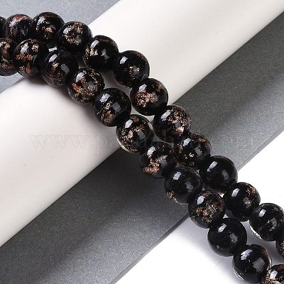 Бусины ручной работы бусины золотого песка LAMP-Z009-01M-1