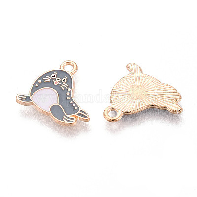 Подвески из сплава морских животных с эмалью ENAM-T022-34J-1