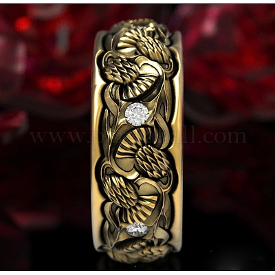 Сплав с хрустальными стразами кольца для пальцев FS-WGD2F4C-04-1