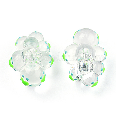 Прозрачные акриловые бусины ACRC-T012-01-C01-1